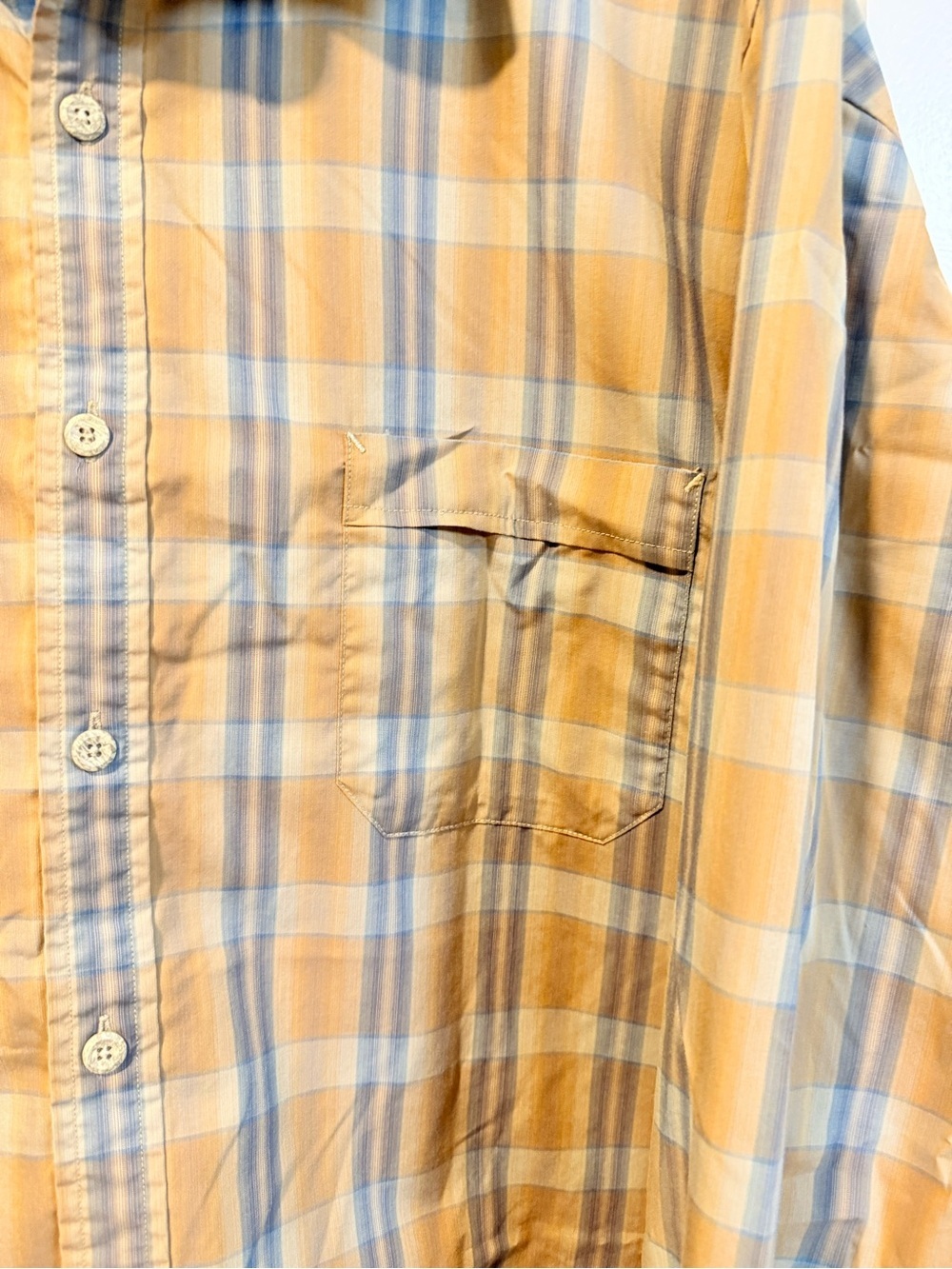 REI Men’s Brown & Blue Plaid Button Down Long Sleeve Shirt - Size XL - Picture 2 of 6